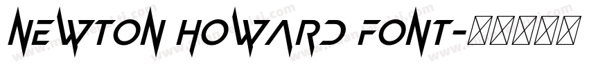 Newton Howard Font字体转换